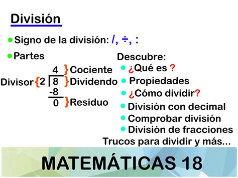 divisiones de 6 ejemplos.